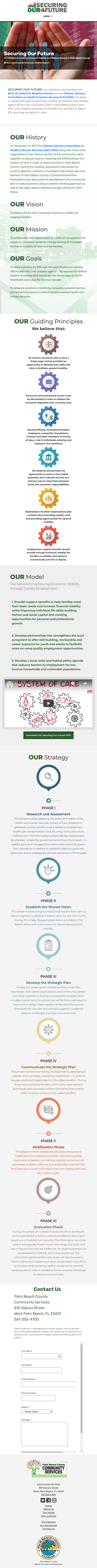 Rental Assistance PBC landing page - mobile